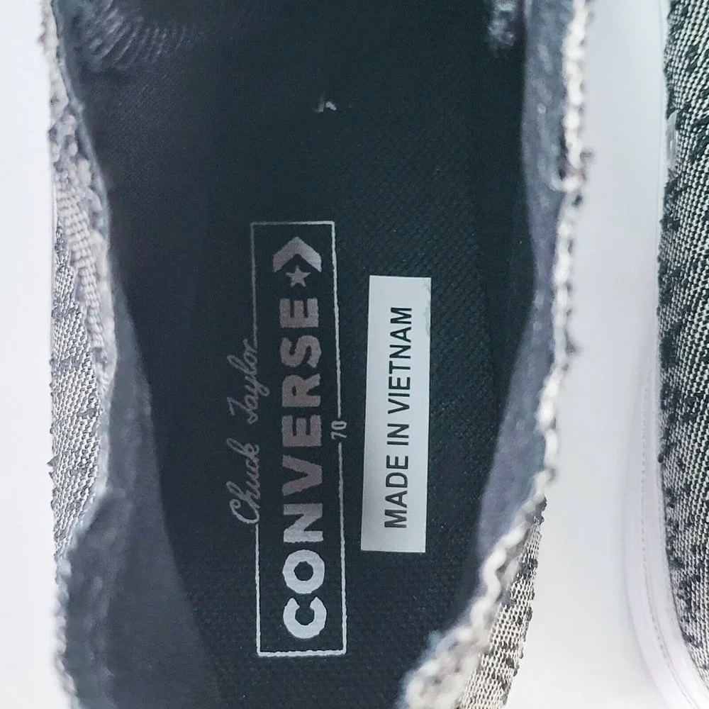 Converse Chuck 70 Hi Men's Hybrid Texture Limited Sneaker Shoe Black 171349C - Picture 7 of 8